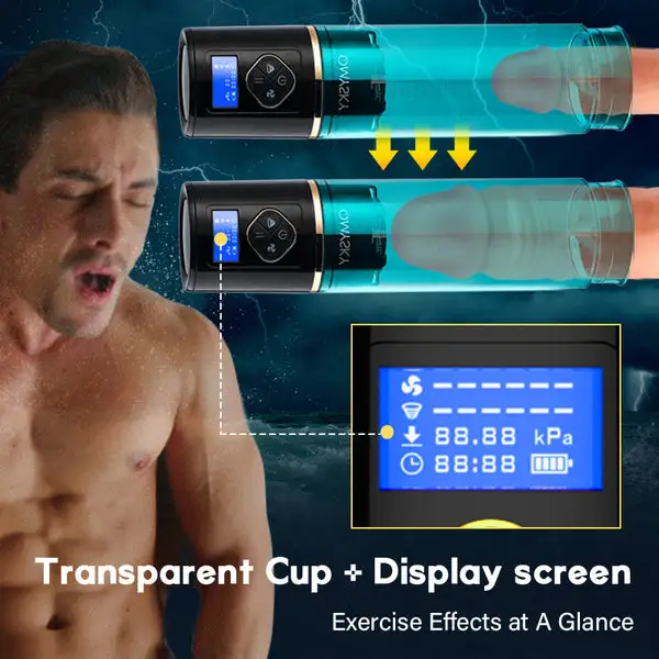 Qmysky - Hydrotherapy LED Display Penis Pump