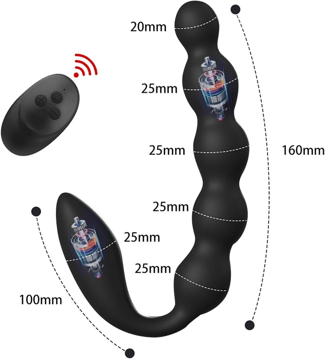 CPINTO Vibrating Anal Beads