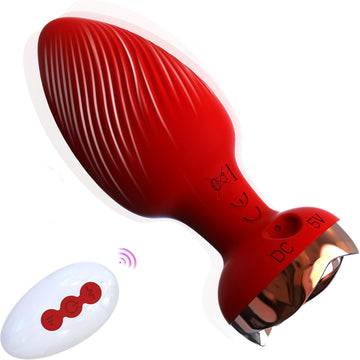 REMEPIPE Rose Vibrating Butt Plug