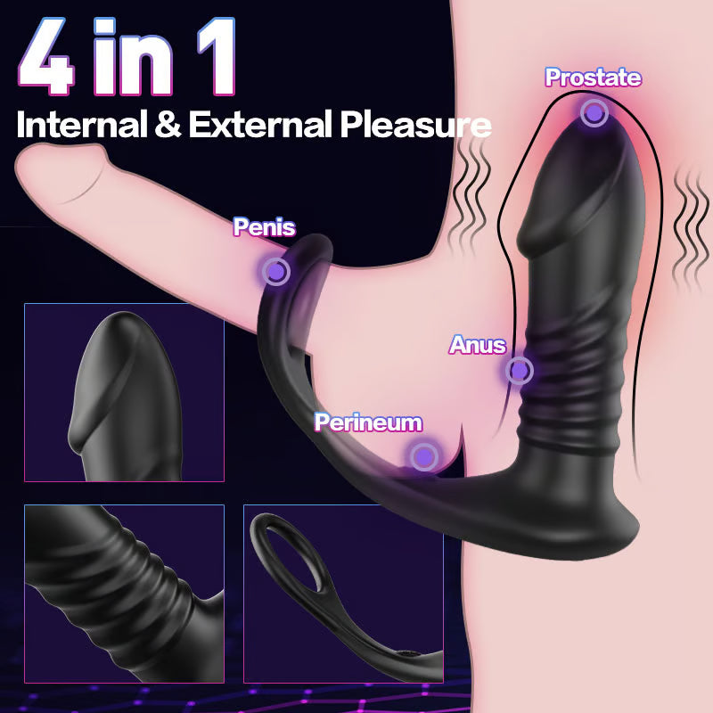 MARSEILLE 3 Thrusting 10 Vibrating Prostate Massager