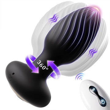 ROTUITO Rotating Vibrating Butt Plug