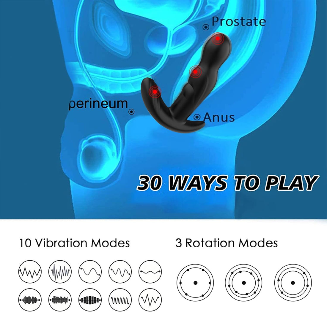 ROTOZO 3 Rotating 10 Vibrating Prostate Massager