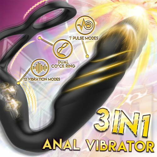 VIZECA 7 Pulsing 12 Vibrating Prostate Massager