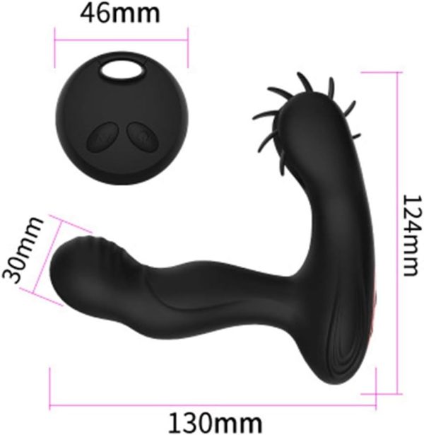 ZOTREL 12 Vibrating Heating Prostate Massager with Tongue Licking Wheel